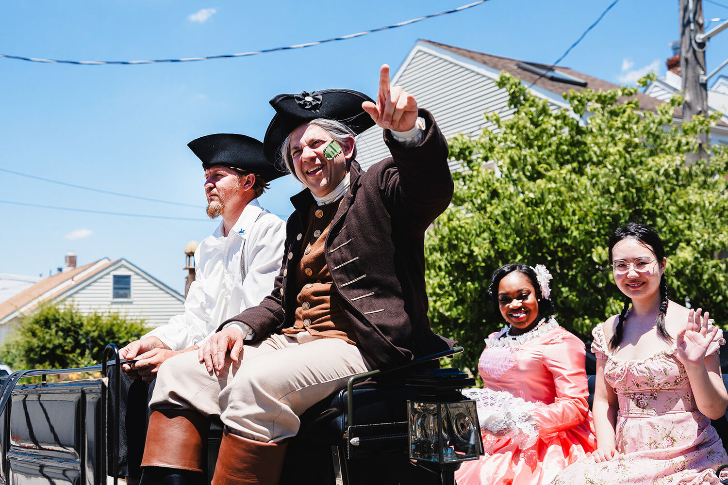 A photo is also attached.  Caption:  Caesar Rodney, as portrayed by Ciro Poppiti, shown en route to Philadelphia to vote yes for American independence.  The reenactment of Rodney's famous ride occurred June 12-13 from Dover, Delaware, to Independence Hall, Philadelphia. Submitted photo/250Ride.org )