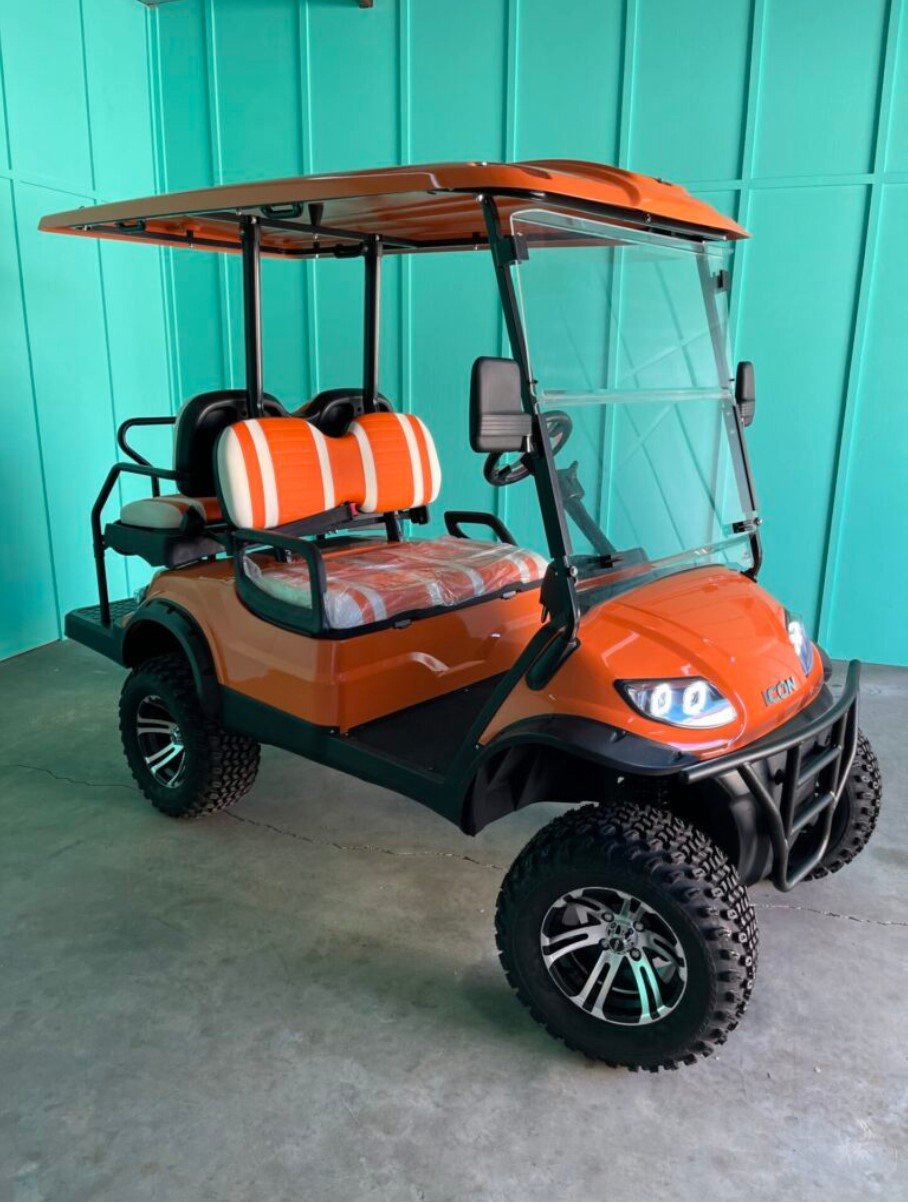 The Makos Academics, Arts and Athletics Club is selling raffle tickets for a chance to win the first official permitted Orange Beach golf cart. The new 2021 four seat ICON i40L has custom wheels and interior, lift kit and more and is valued at $10,500. Tickets sales begin this week for $25 each and the winner will be announced at 3 p.m. Feb. 19 at the festival.