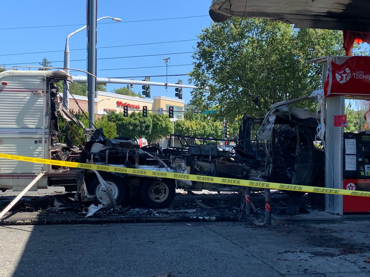 Recreational vehicle fire starts at Olympia gas station THE JOLT NEWS