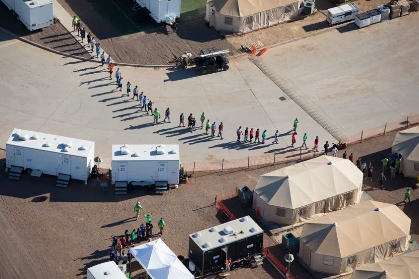 The Tornillo detention facility, used in 2018 to detain undocumented immigrant children, was reopened last year to hold single adults amid a spike in apprehensions of undocumented immigrants at the Texas-Mexico border.