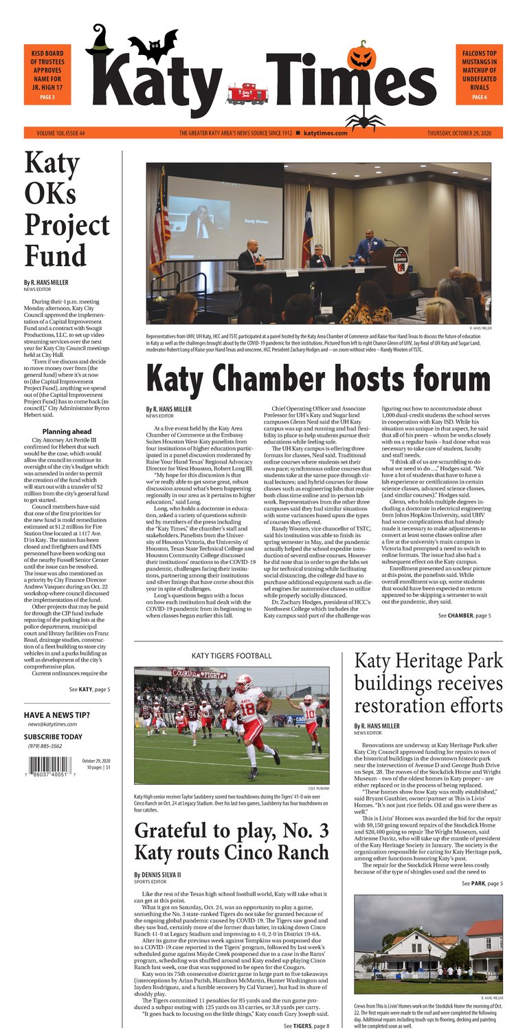 Katy Times October 29 Katy Times