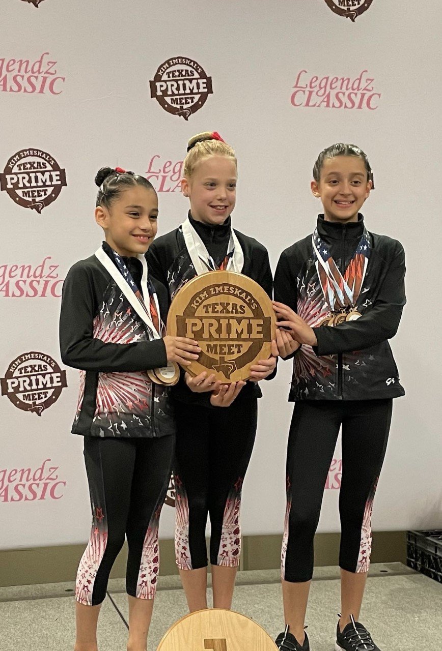XCel Silver Stars Gymnastics team places first at Texas Prime Meet