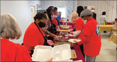Local leaders were invited to a luncheon at the Farmer&rsquo;s Market by the local Mississippi Homemaker Volunteers
