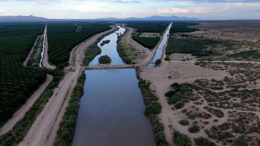 The Rio Grande Compact between Colorado, New Mexico and Texas dams, diverts and divides every drop of the river’s waters for municipal and farming needs.