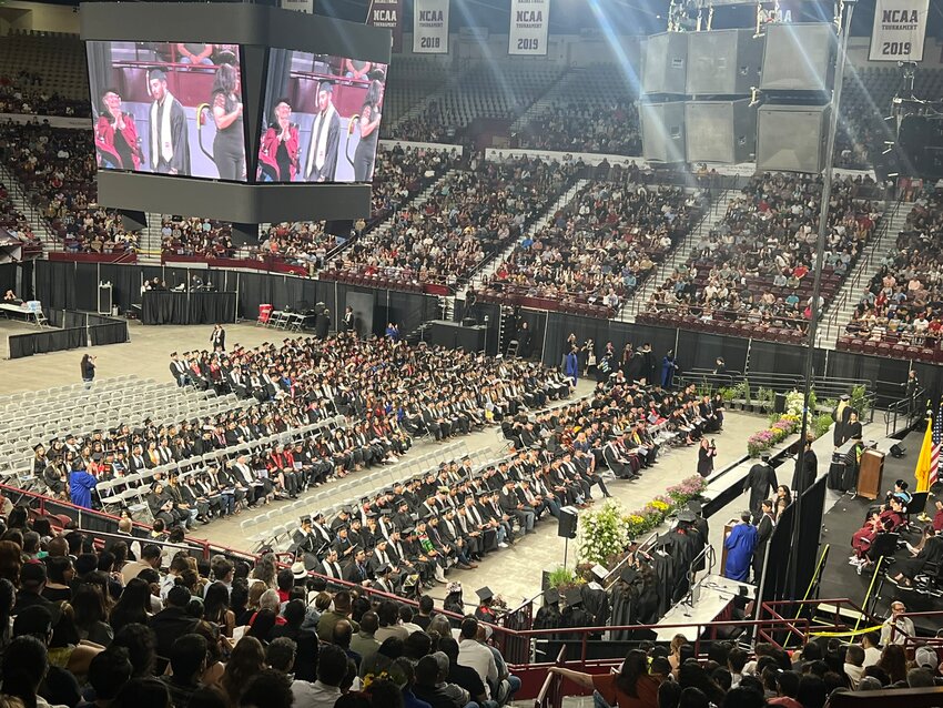 Doña Ana Community College congratulated more than 500 new graduates at its commencement ceremony on May 9, 2024 at the Pan-American Center on the campus of New Mexico State University in Las Cruces.