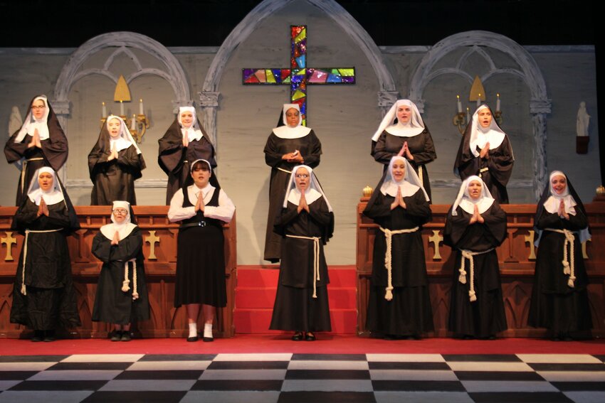 The ensemble of “Sister Act: A Divine Comedy” at Las Cruces Community Theatre, opening May 31 in downtown Las Cruces.