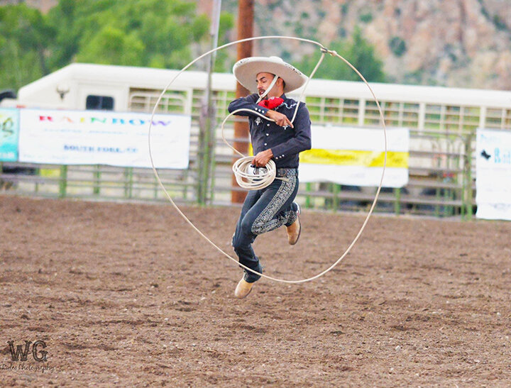 Trick Roping is one of the specialties of the Castro Family Charreada