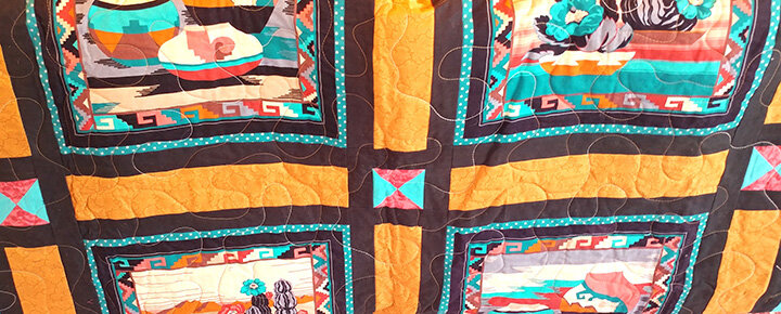 A Southwestern quilt is just one of the offerings in this year’s silent auction.