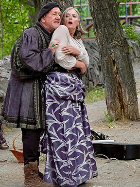 Gregg Jarette & Wendy Spurgeon perform a scene from Shakespeare’s Taming of the Shrew in last year's production.