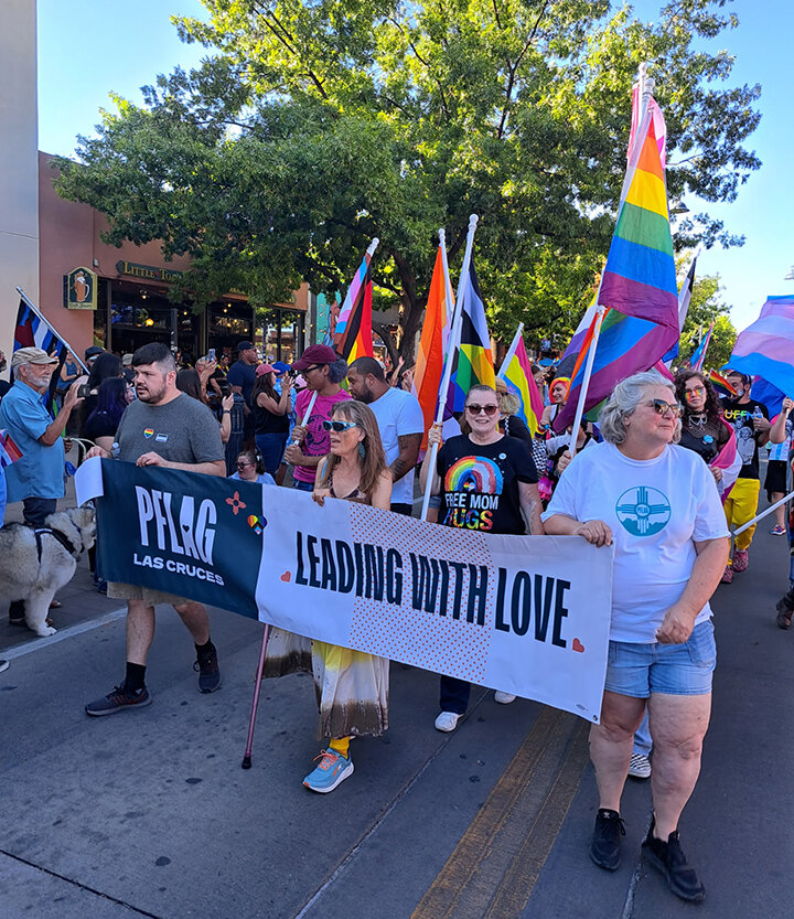 Pride parade in 2024, which takes place in October in Las Cruces.