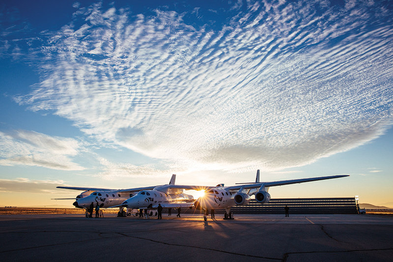 Virgin Galactic's Carrier Aircraft, VMS Eve and VSS Unity Prepare for Flight