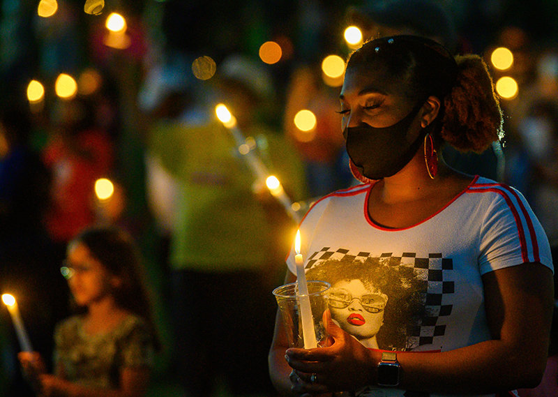 A past celebration of Juneteenth in Las Cruces is seen in a file photo.