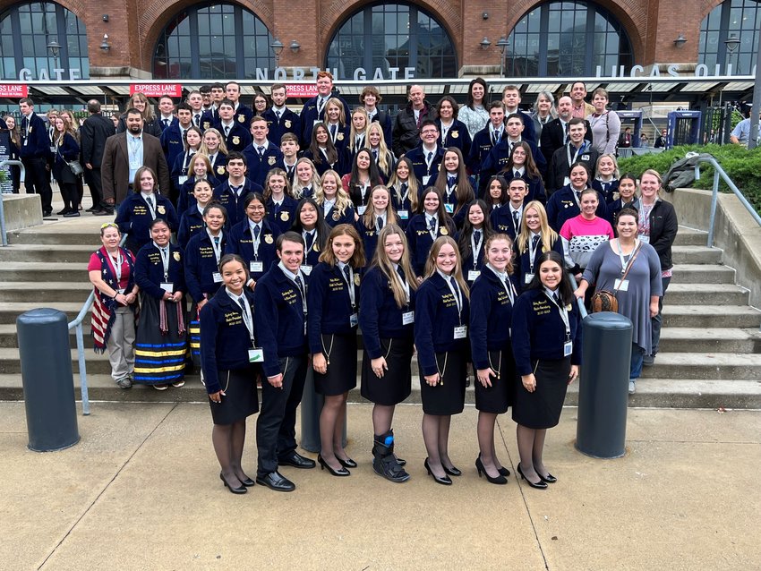 Several members of the New Mexico National FFA Organization, including six New Mexico State University students, attended the 2021 FFA National Convention and Expo in October in Indianapolis, Indiana.