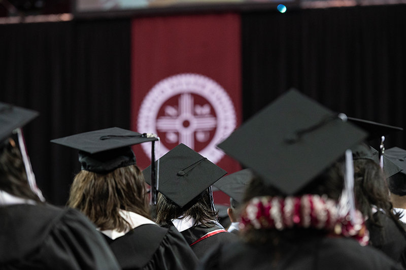 The NMSU Fall 2020 in person commencement ceremony that was posponed due to the Covid-19 Pandemic was held Friday Decve 10, 2021. (NMSU photo by Josh Bachman)