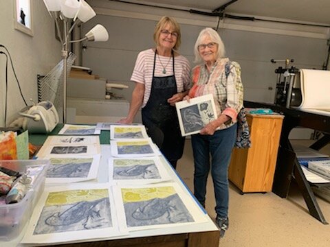 Noel Sandino's Las Cruces studio during Print Day 2022