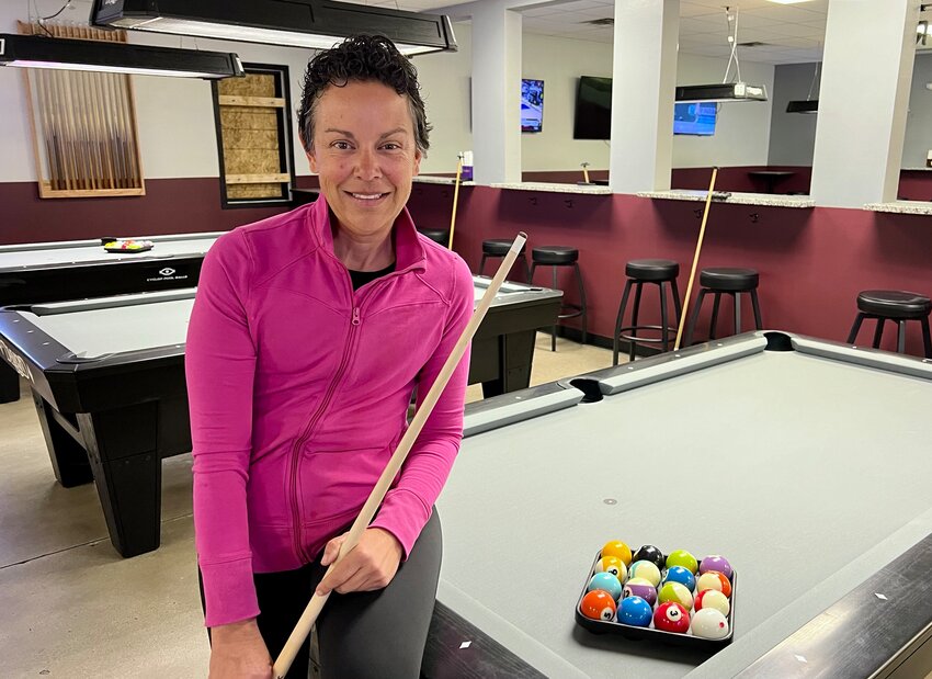 Marci Dickerson is seen at The Game Billiards at 245 E. Lohman Avenue, which officially opens on March 19.