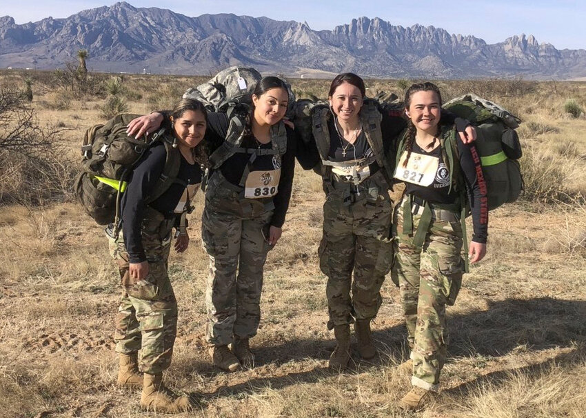 Members of the NMSU ROTC cadet teams participate in the 2023 Bataan Death March Memorial event at White Sands Missile Range.
