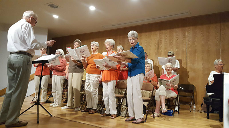 The Young at Heart Chorus of Las Cruces performs at the Good Samaritan Society in 2020.