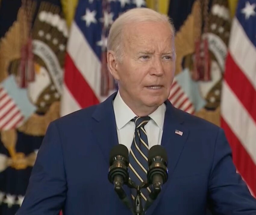 President Joe Biden delivers an address from the White House on his executive order limiting political asylum claims on June 4.
