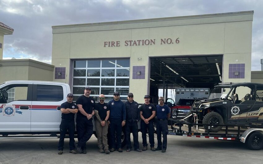 The Las Cruces Fire Department has dispatched a seven-member swift water rescue team, part of its Technical Rescue Team, to Ruidoso, N.M., to help local crews who are battling wildfires and performing rescues as a result of the South Fork and Salt Fires.