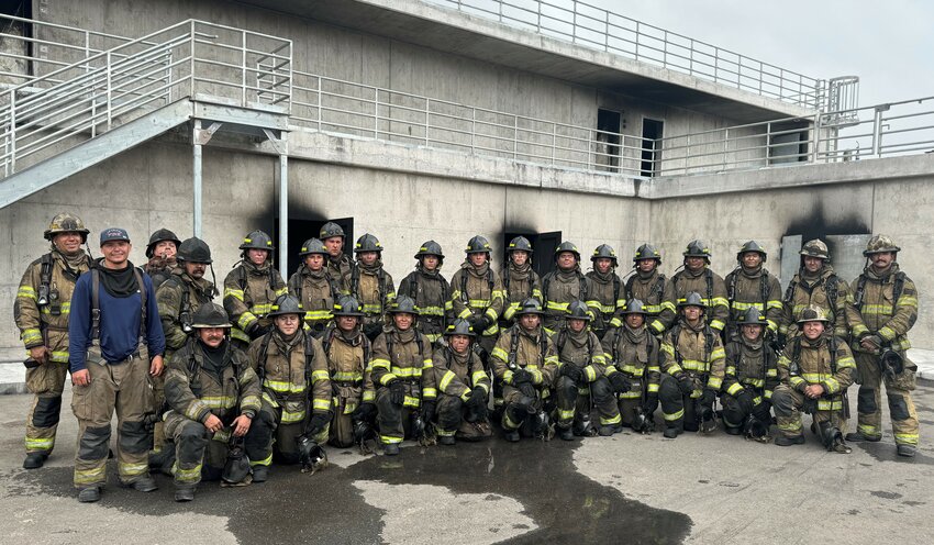 The Las Cruces Fire Academy&rsquo;s newest class of cadets is seen in a department photograph. Twenty cadets are set to graduate at a ceremony on the east mesa on June 28.