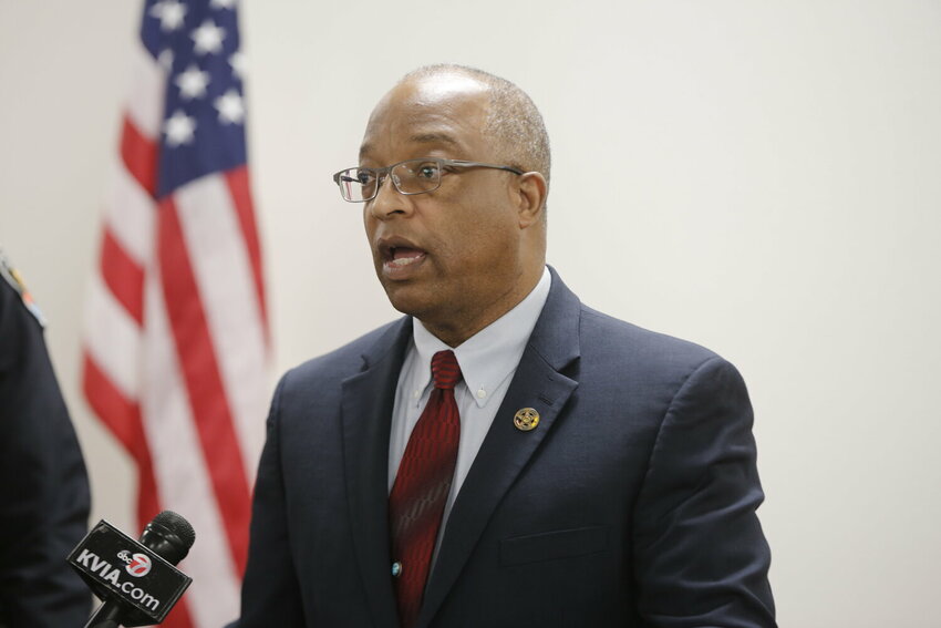 District Attorney Gerald Byers is seen at a Jan.9 press conference.