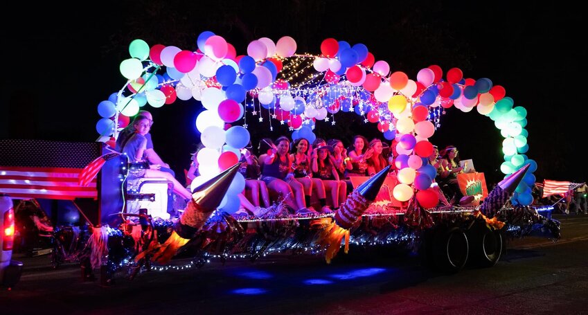A scene from a previous Electric Light Parade in Las Cruces.