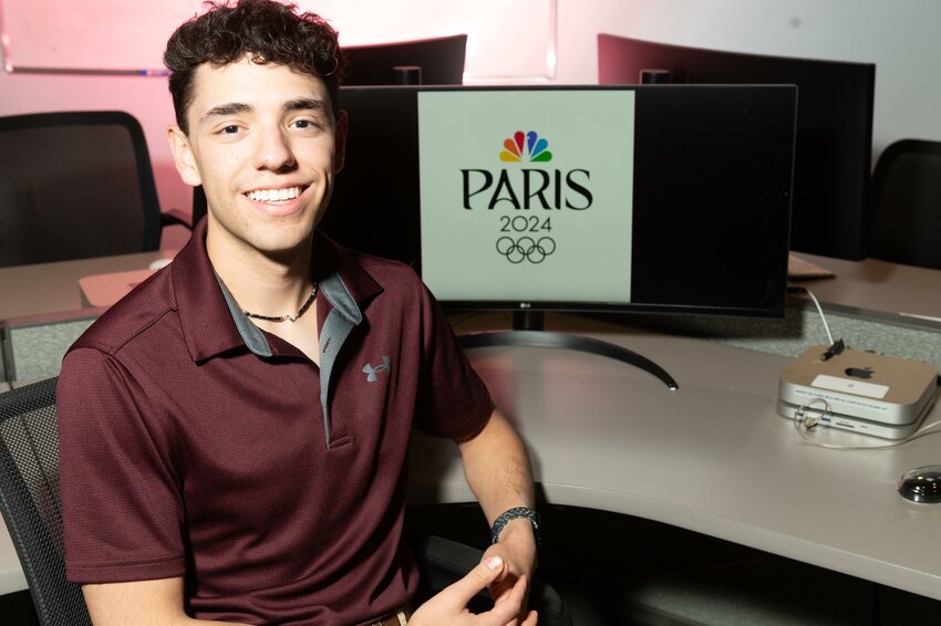 Noah Apocada, an incoming senior at New Mexico State University, will intern at the NBC Sports hub office on the east coast to cover the summer Olympics.