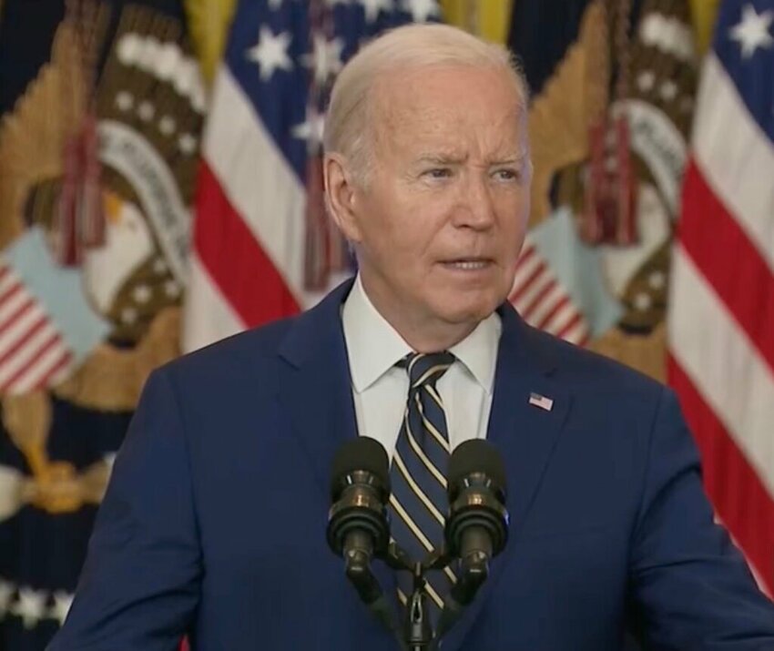 President Joe Biden delivers an address from the White House on June 4, 2024.