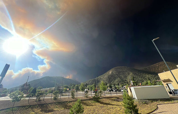 The South Fork fire burns near Ruidoso on June 18, 2024