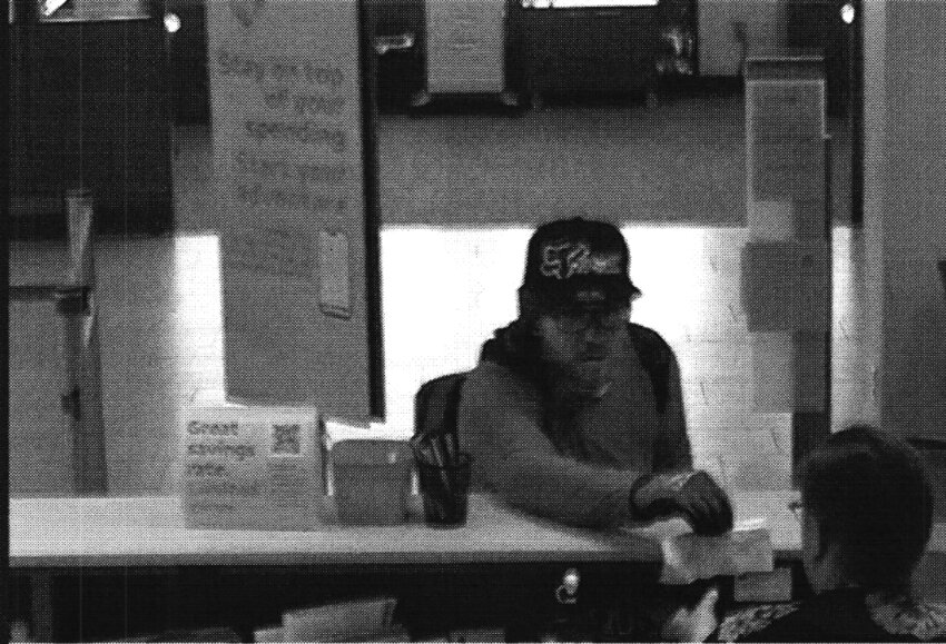 A photo attached to court records shows a man police believe is Zachary Ryan Babitz, 38, robbing an Albuquerque bank on July 31, 2024.