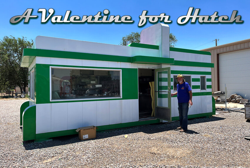 Teako Nunn shows off his latest venture, the refurbishment of a 1949 Valentine Diner in Hatch.