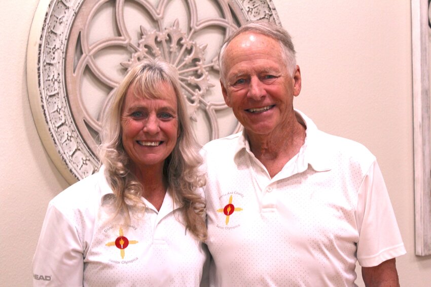 Jayne Milavec and Paul Fetterhoff were the recipients of Do&ntilde;a Ana County Senior Olympics&rsquo; Dee Harris award, as announced at the organization&rsquo;s board meeting on Sept. 14, 2024.