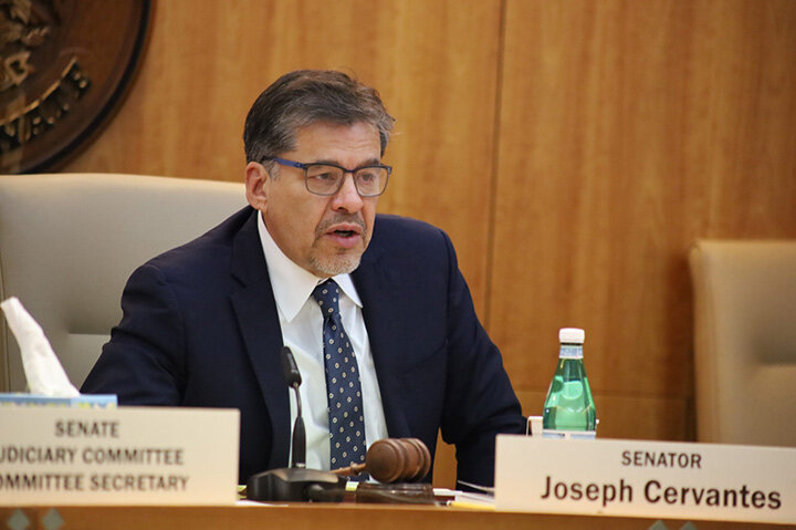 Sen. Joseph Cervantes (D-Las Cruces), chairs the Senate Judiciary Committee. Cervantes called on Republicans Thursday Feb. 20, 2025 to denounce a death threat made against him in the comments of a social media posts by NM GOP official accounts.