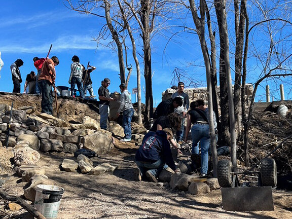 Aldo Leopold High School Youth Conservation Corp (YCC) Trails Crew students recently built a switchback along the Silva Creek Nature Trail, immediately west of Western Bank's parking lot along Highway 180.