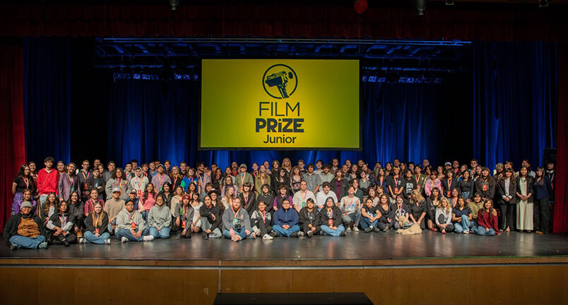 All of the students who took part in Film Prize Junior on Sunday, April 6.