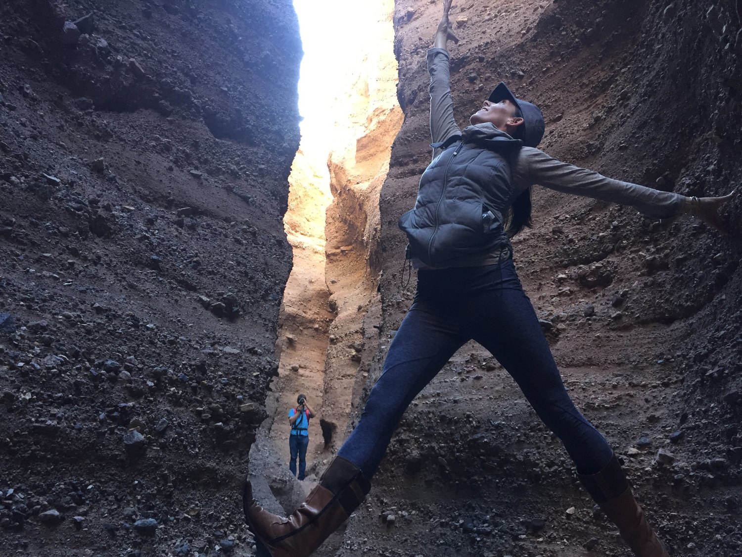 Jane Bloom in Slot Canyon.