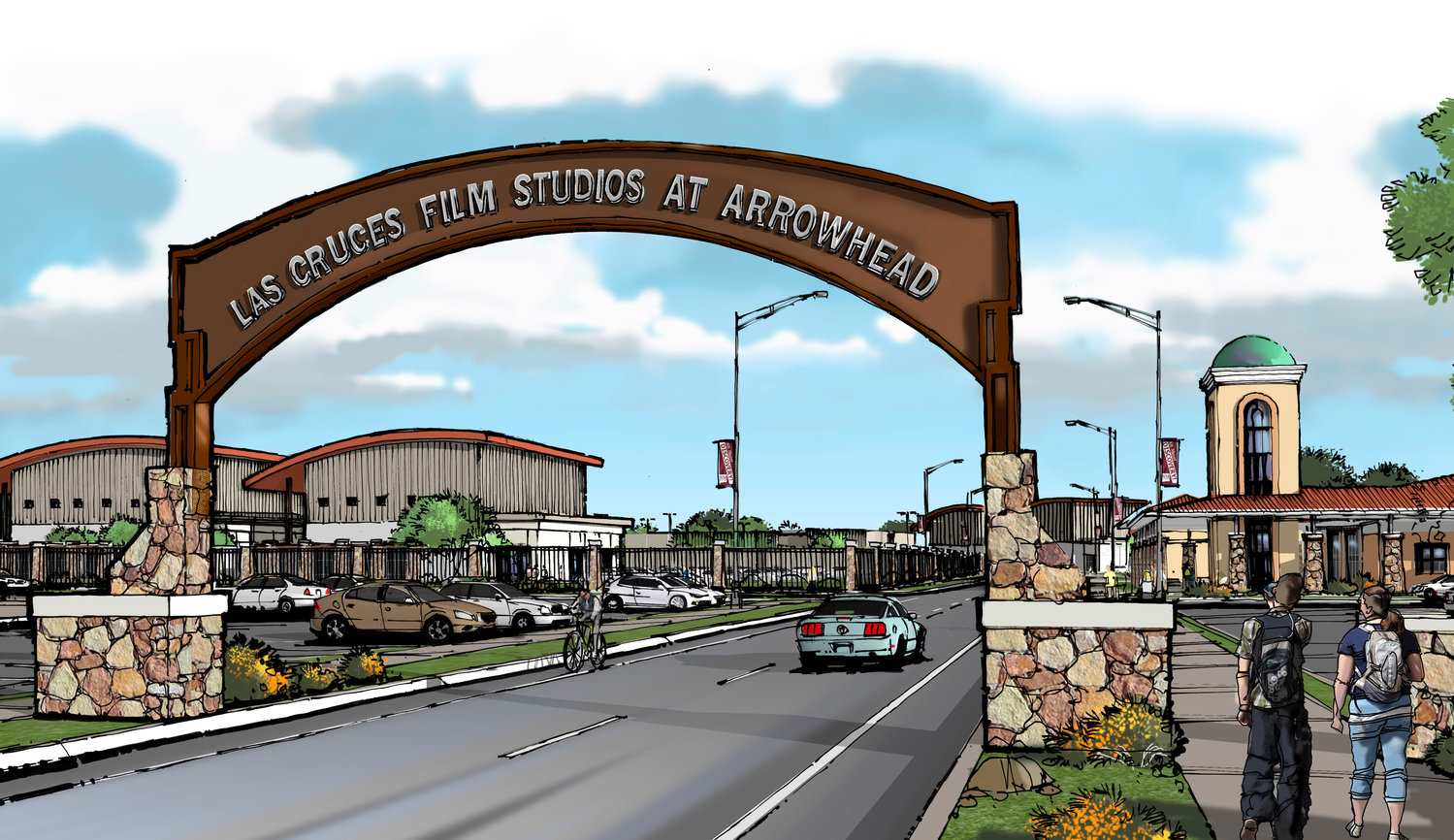 An artist’s rendering of the New Mexico State University Arrowhead Park Film Studio, which would house the Doña Ana Community College Creative Media Technology program if voters approve DACC’s $16 million general obligation bond on the 2019 ballot.