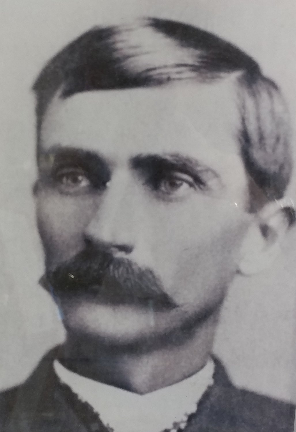 A photo of Pat Garrett hangs in the Historical Museum of Lawmen inside the Doña Ana County Sheriff’s Office, which is part of the county government center at 845 N. Motel Blvd. The museum is open 8 a.m.-5 p.m. Monday-Friday and 10 a.m.-2 p.m. the second and fourth Saturdays of each month.
There is no charge to visit the museum, which has pictures of county sheriffs dating back to 1852.