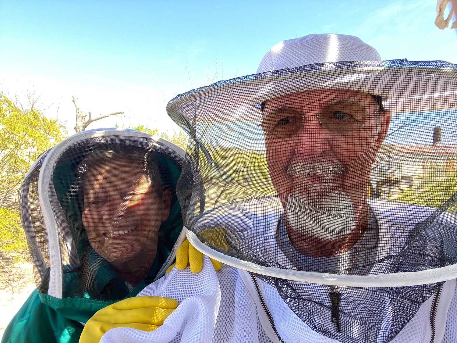 Las Cruces bee rescuers Jan and James Archey