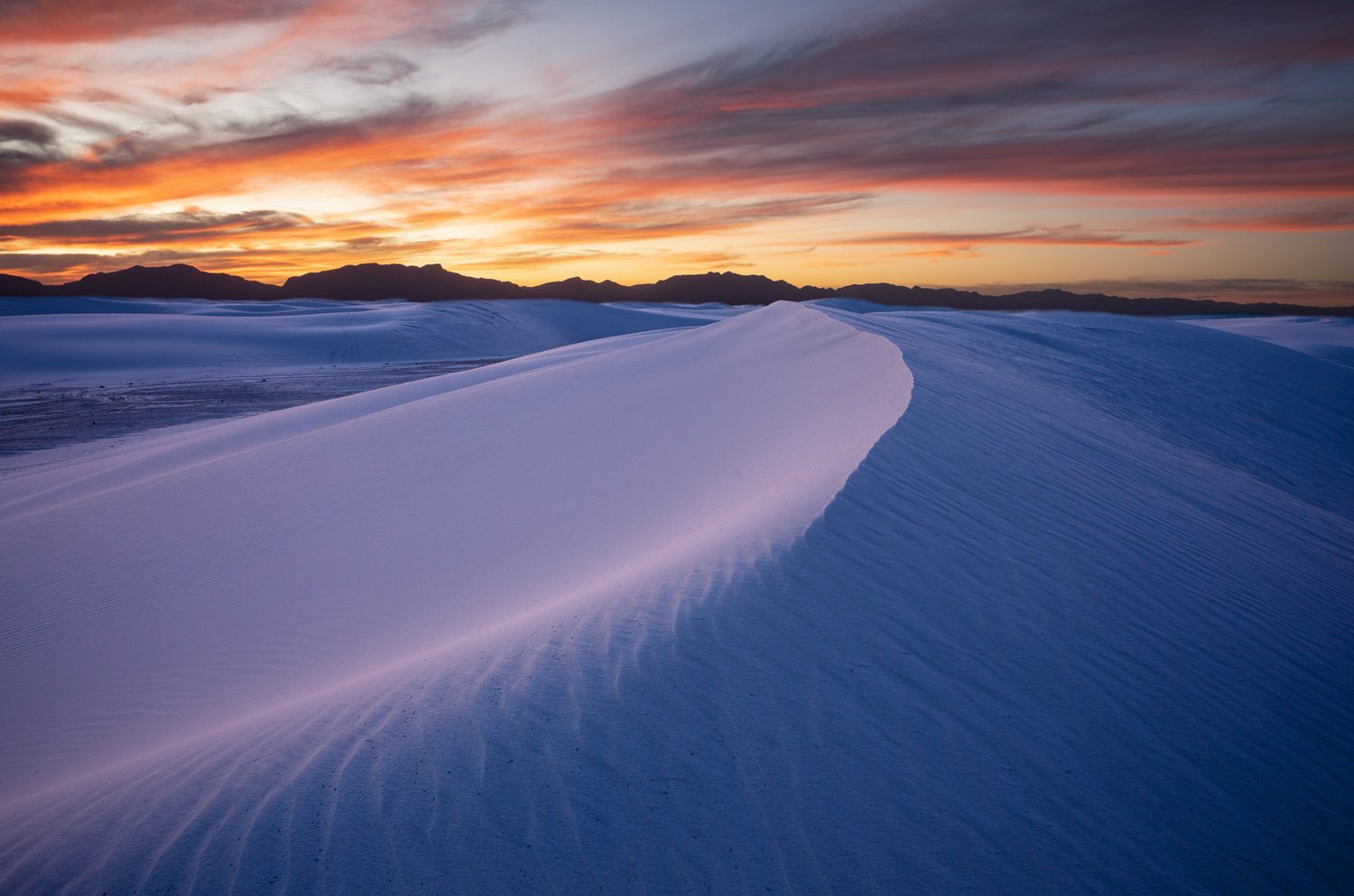 “Blue Hour at White Sands” by David Turning, New Mexico Magazine’s 2020 third place winner in the New Mexico Experiences category.