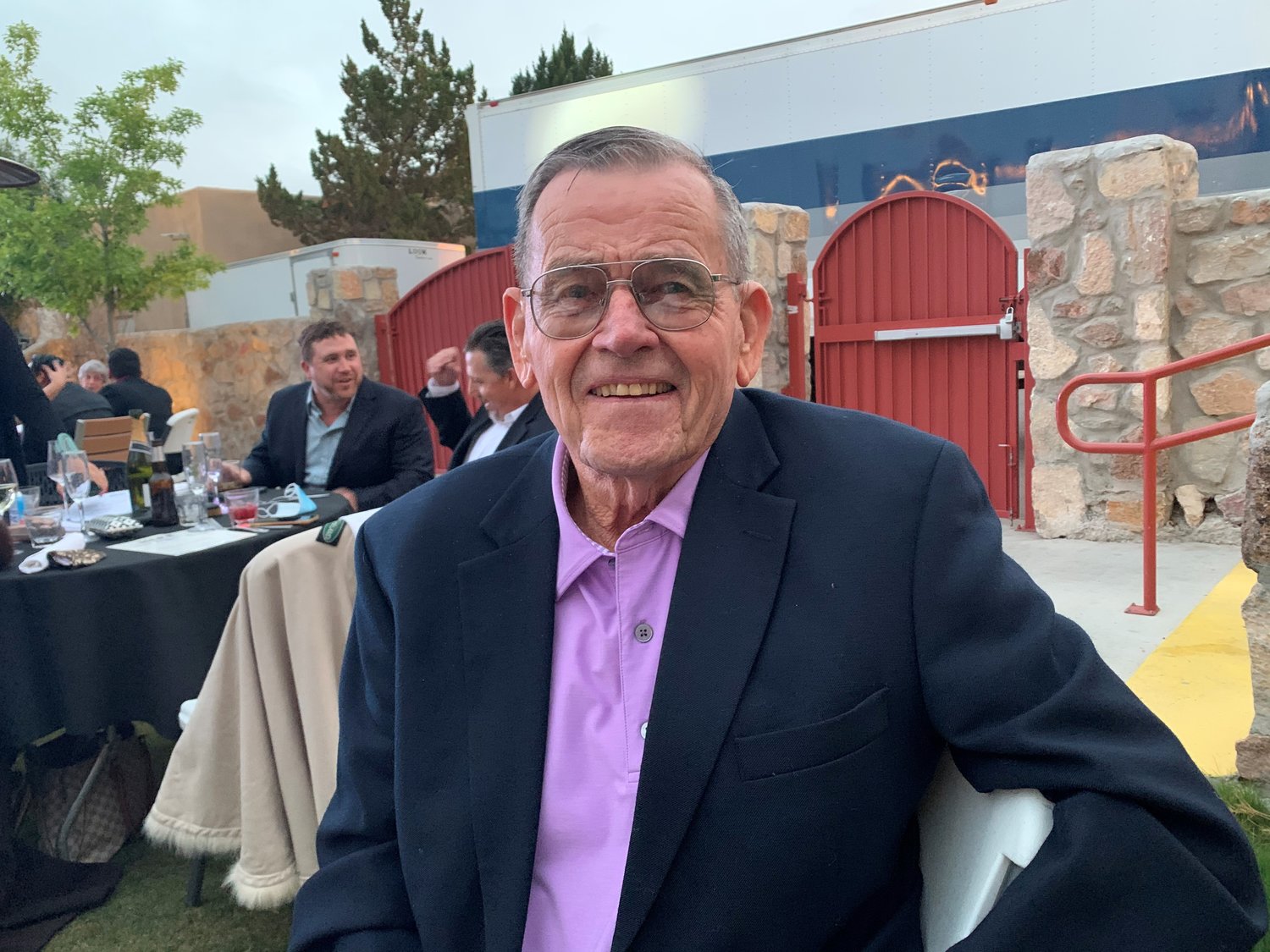 Herb Wimberly, a leader in the area golf scene from the 1960s to the 90s attends the “Walking with Herb” premier. Wimberly was the inspiration for the main character in the movie.