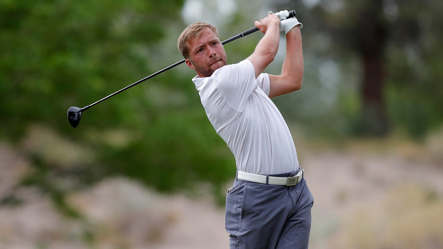NMSU’s Garrison Smith is tied for 14th place after two days at the NCAA Men’s Golf Southwest Regional in Albuquerque.