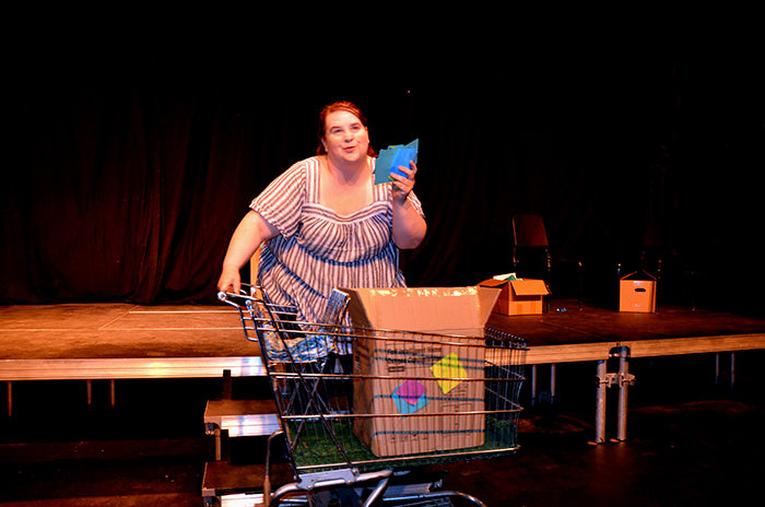 Autumn Gieb in Black Box Theatre’s production of “Every Brilliant Thing”