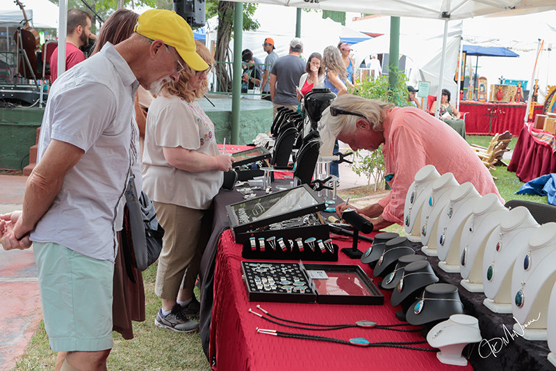 Finely crafted jewelry is a mainstay of the Franciscan Festival of Fine Arts.