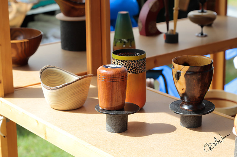 Woodworking by talented local artisans is a popular feature of the festival.