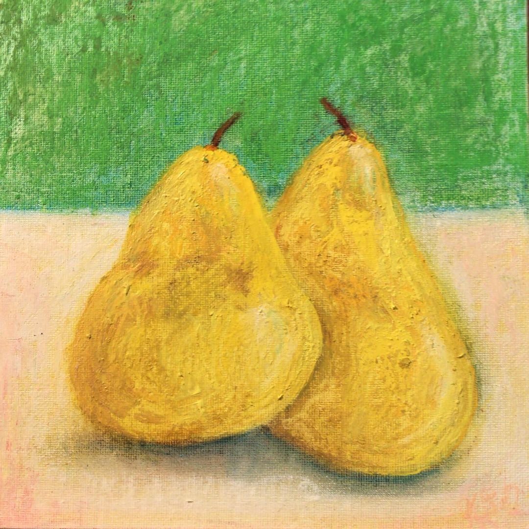 "Pears in Green" by Karen Conley