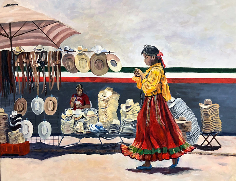 “Indian Girl with Many Hats,” by Paul Maxwell