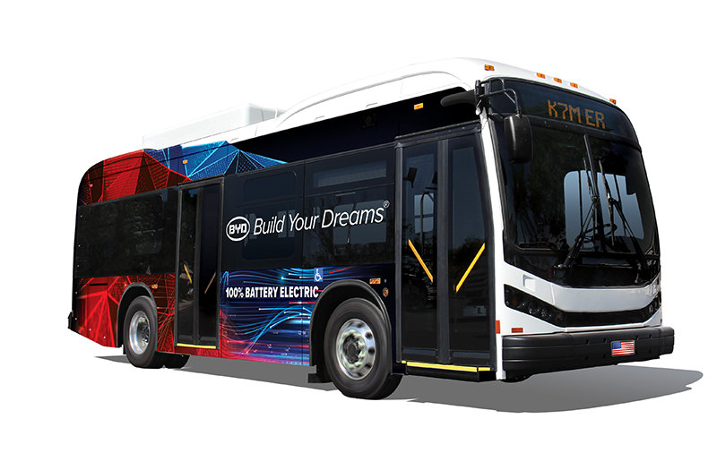 What a BYD battery electric powered bus looks like. The City of Las Cruces is buying five to add to its fleet.