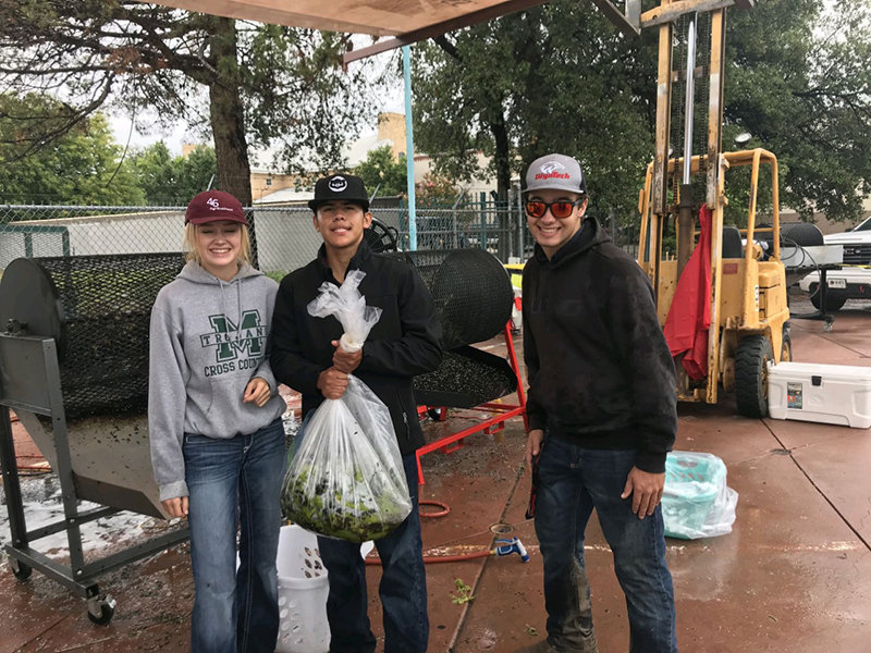 Students from Centennial, Las Cruces and Mayfield FFA sold and roasted a total of 38,800 pounds of Gillis Farms green chile.